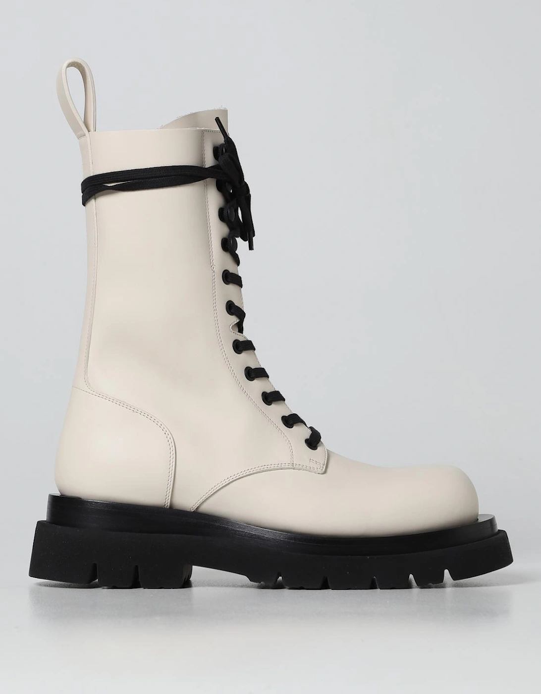 Leather Combat Boots Chunky Sole, 9 of 8