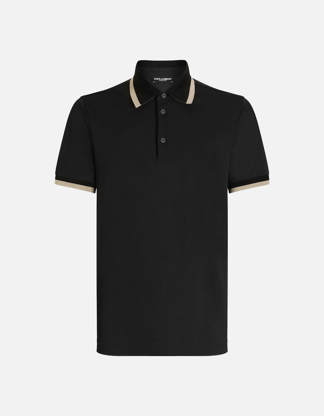 Contrast Trim SS Polo Black, 6 of 5