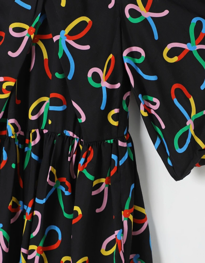 Kids Bow Print Dress