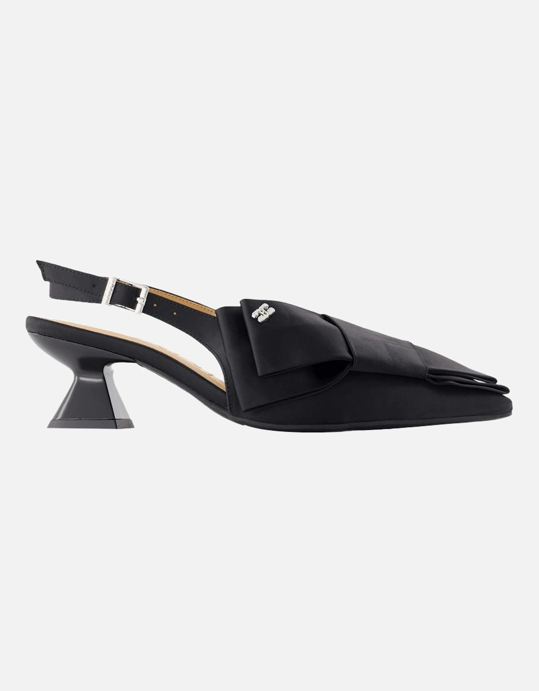 Slingback Satin Bow Heels, 4 of 3