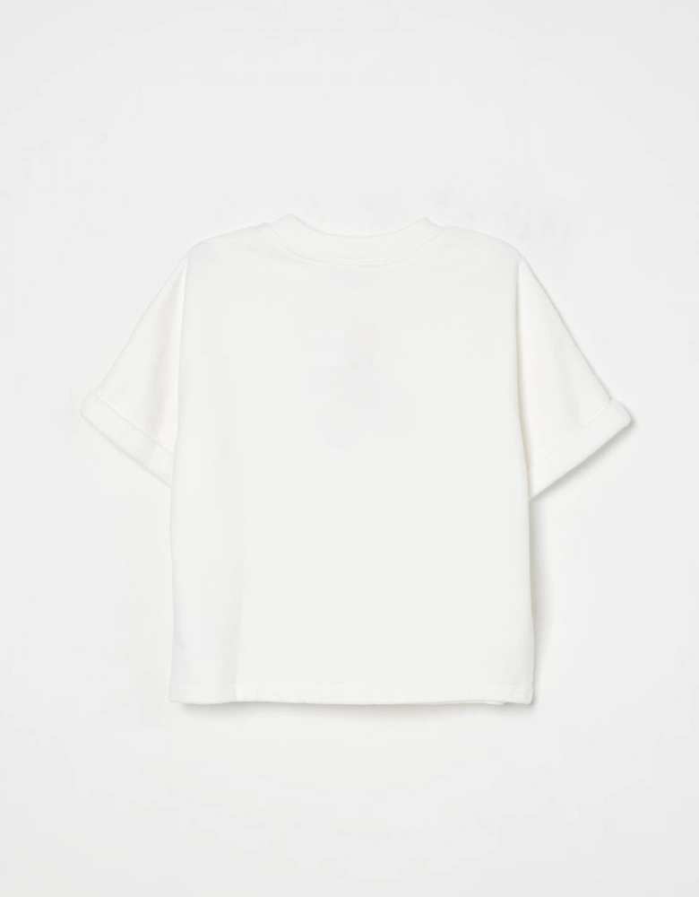 Girls Cherry Embroidered Tee