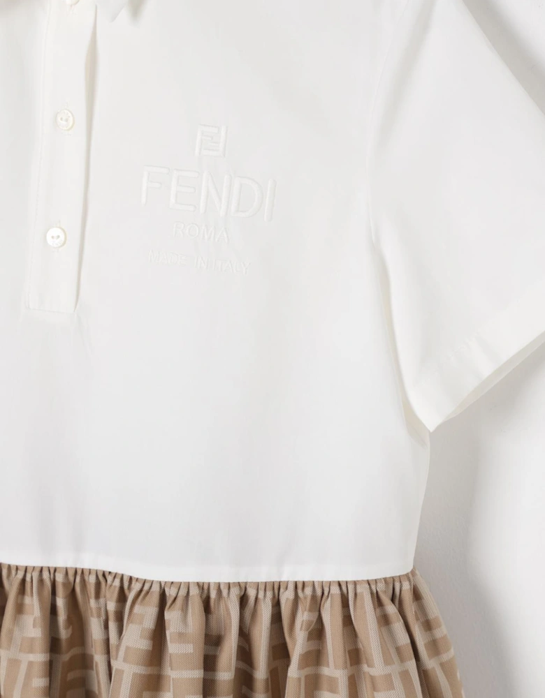 FFPatterned Cotton Polo Dress