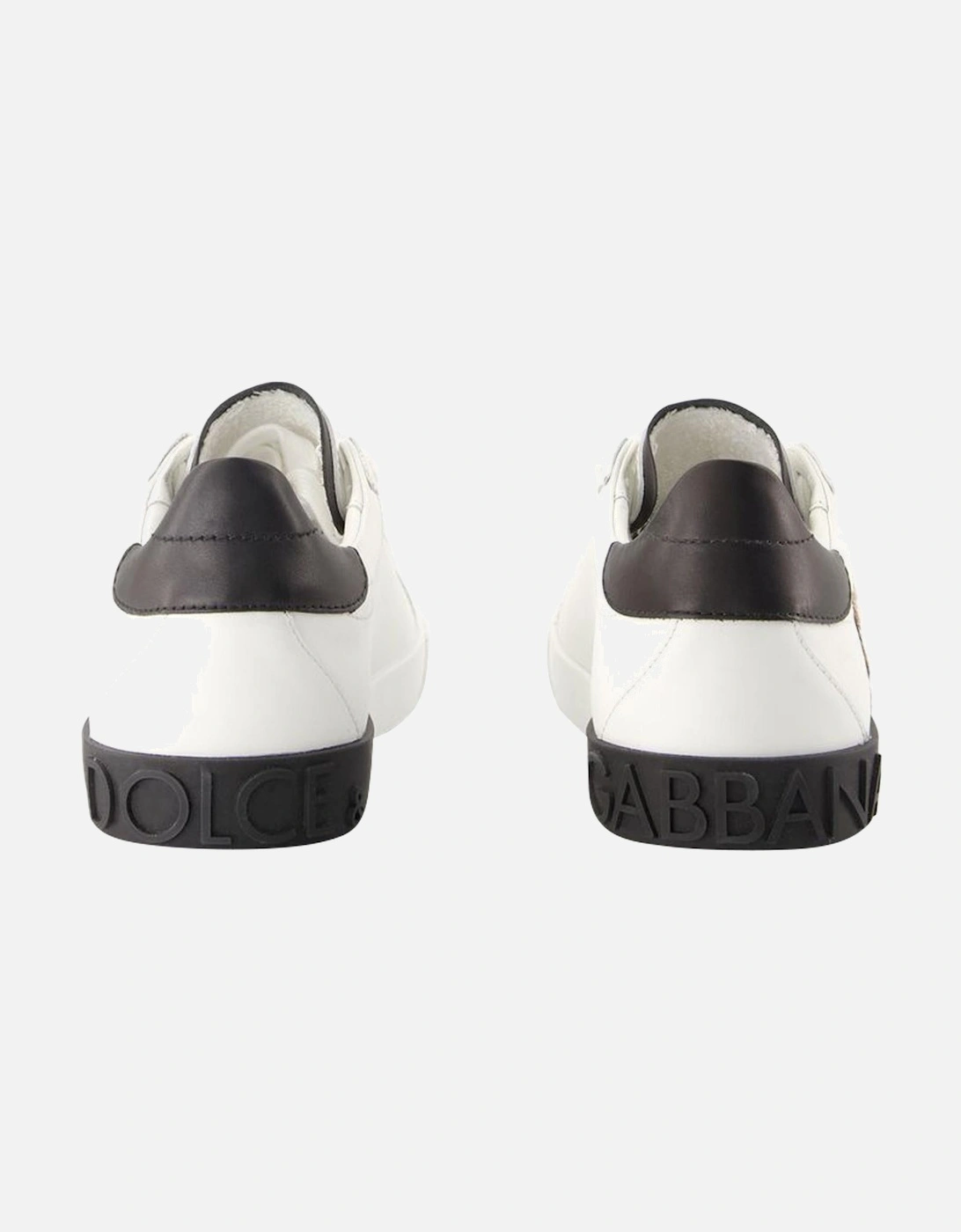Leopard Print Logo Sneakers