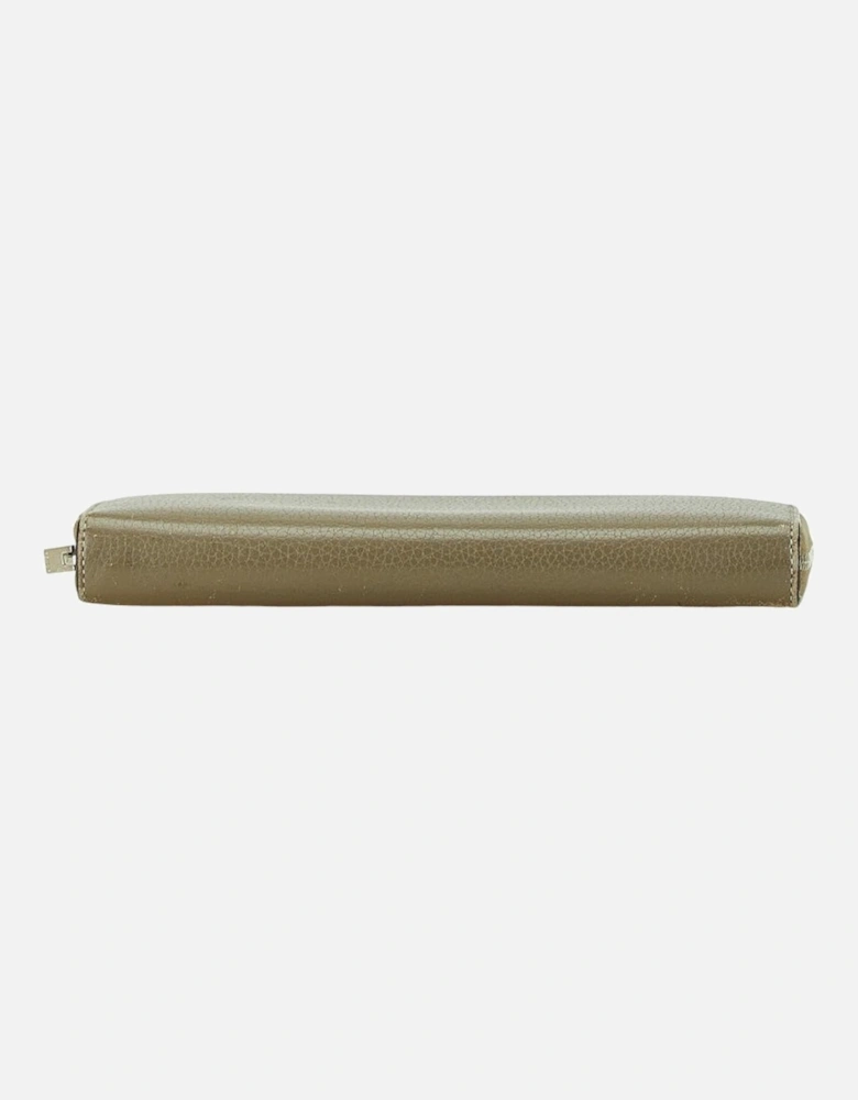 Zip Around Leather Wallet