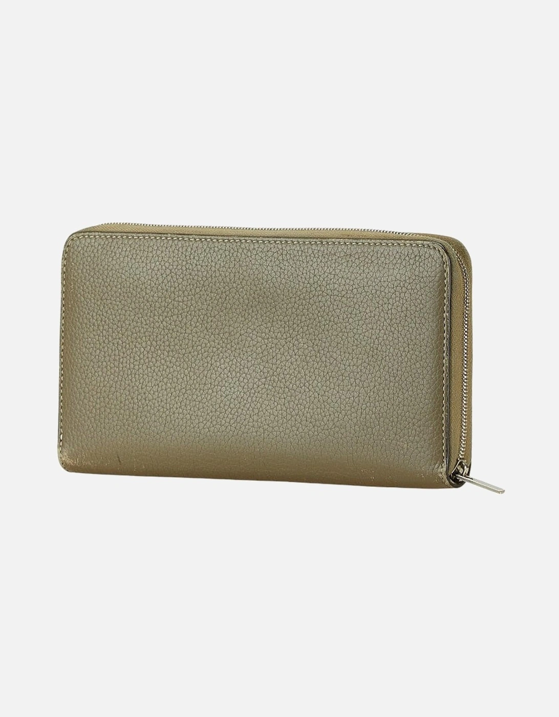 Zip Around Leather Wallet