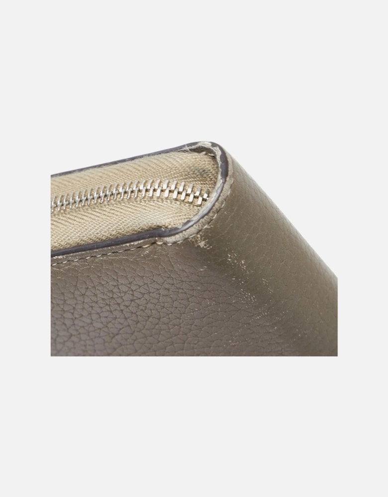 Zip Around Leather Wallet