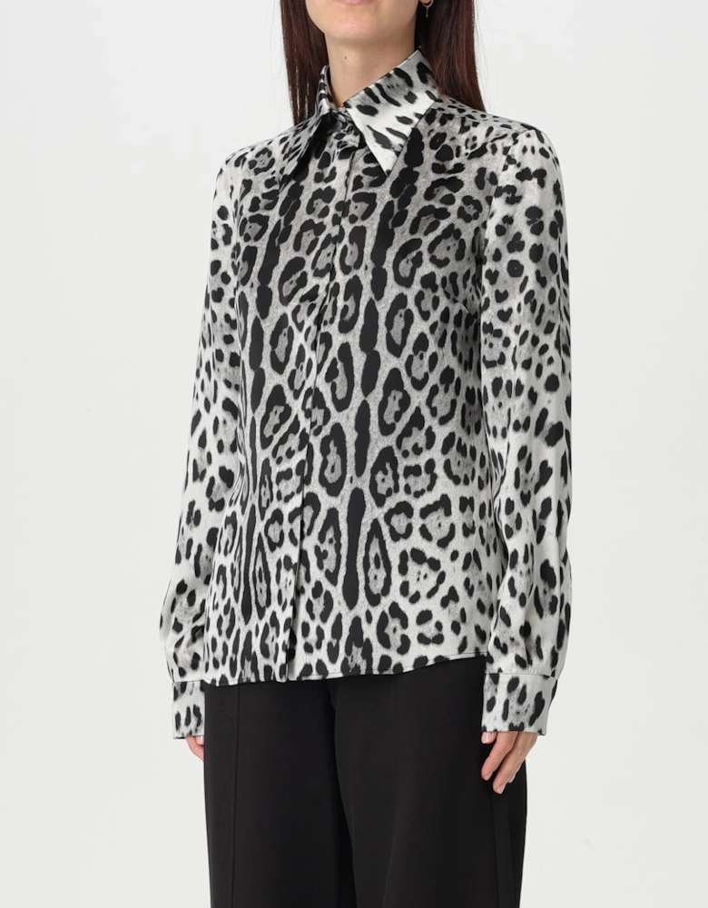 Leopard Print Silk Shirt