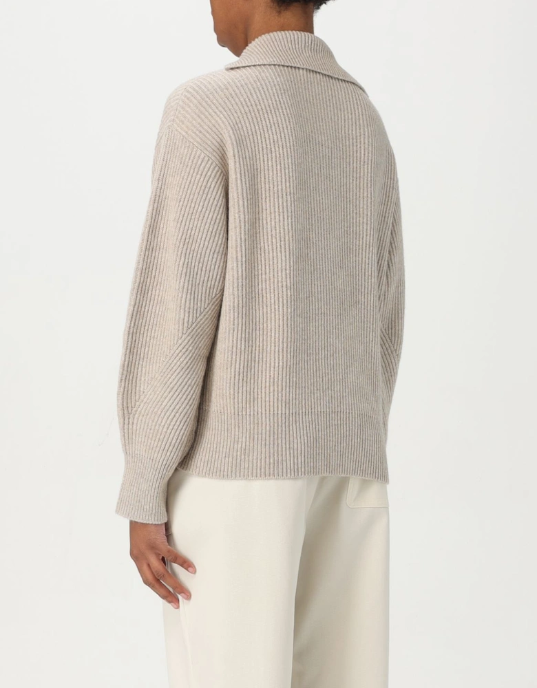 LaceUp Ribbed Cashmere Pullover