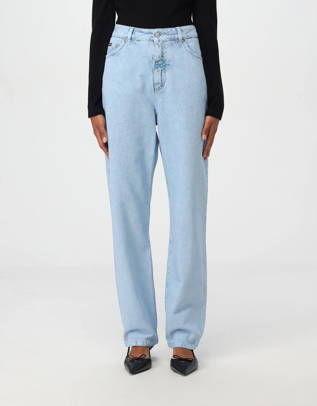 Straight Leg Light Wash Jeans, 6 of 5