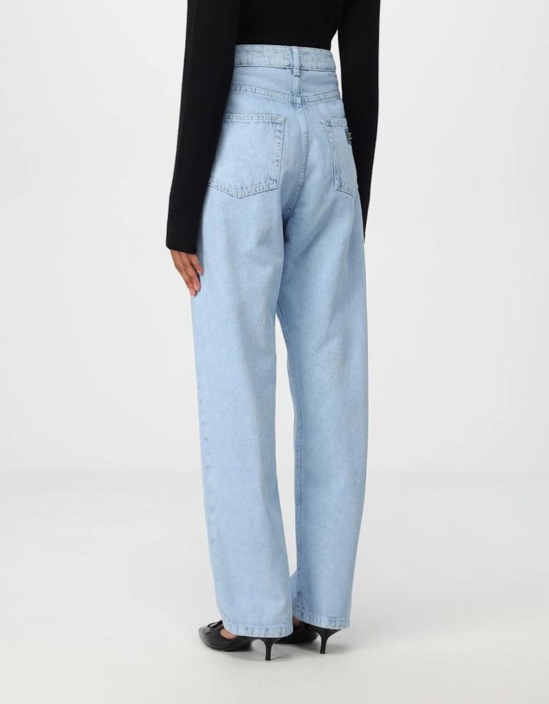 Straight Leg Light Wash Jeans