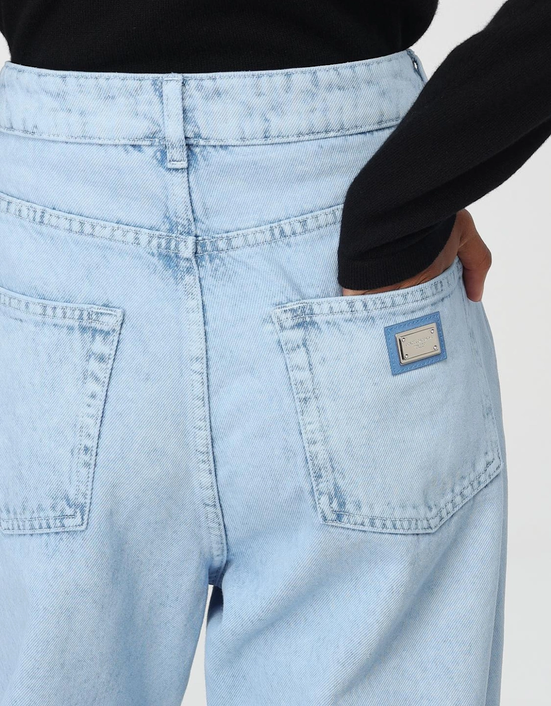 Straight Leg Light Wash Jeans