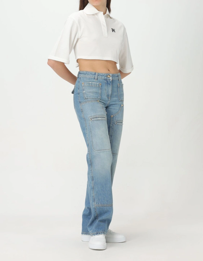 Cropped Polo Shirt
