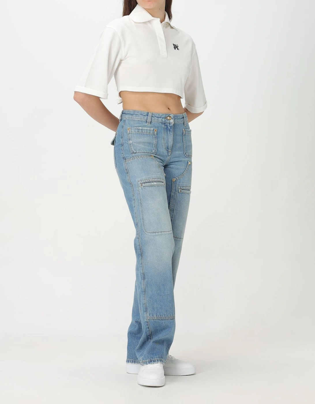 Cropped Polo Shirt