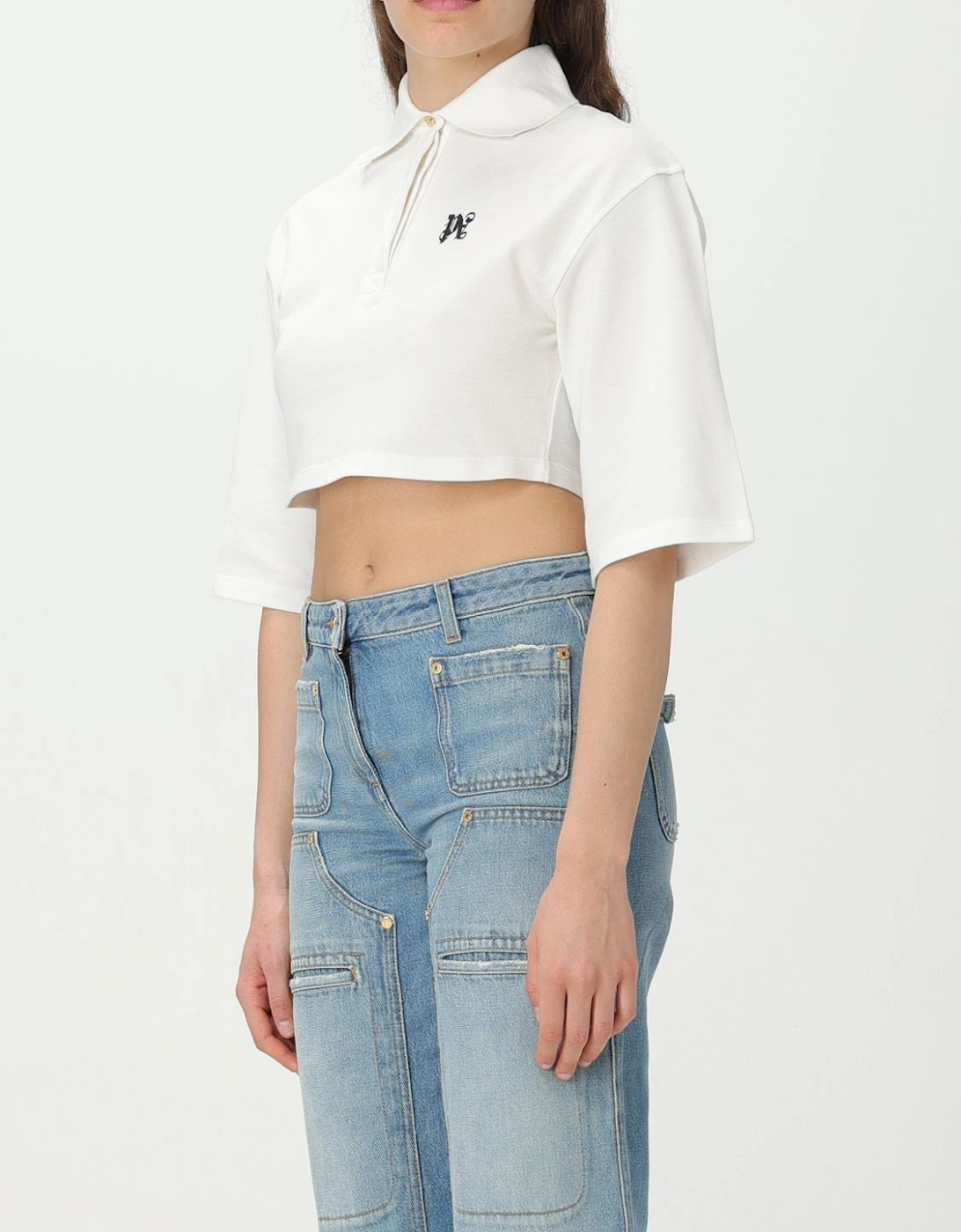 Cropped Polo Shirt