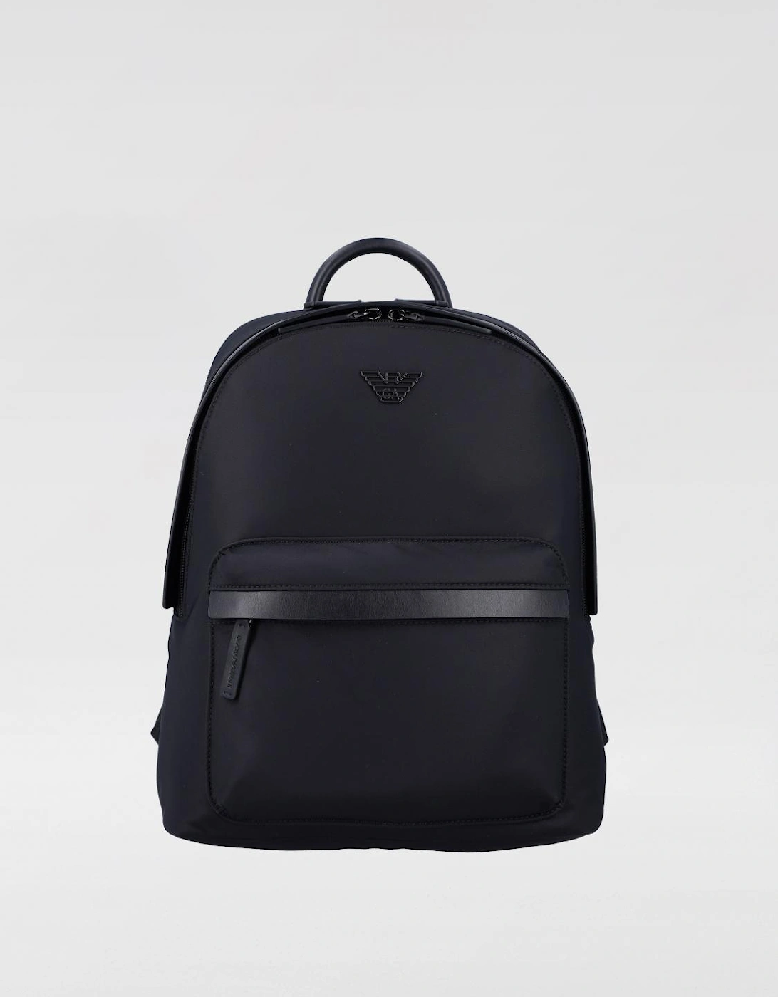 Nylon Backpack with Leather Detail, 4 of 3