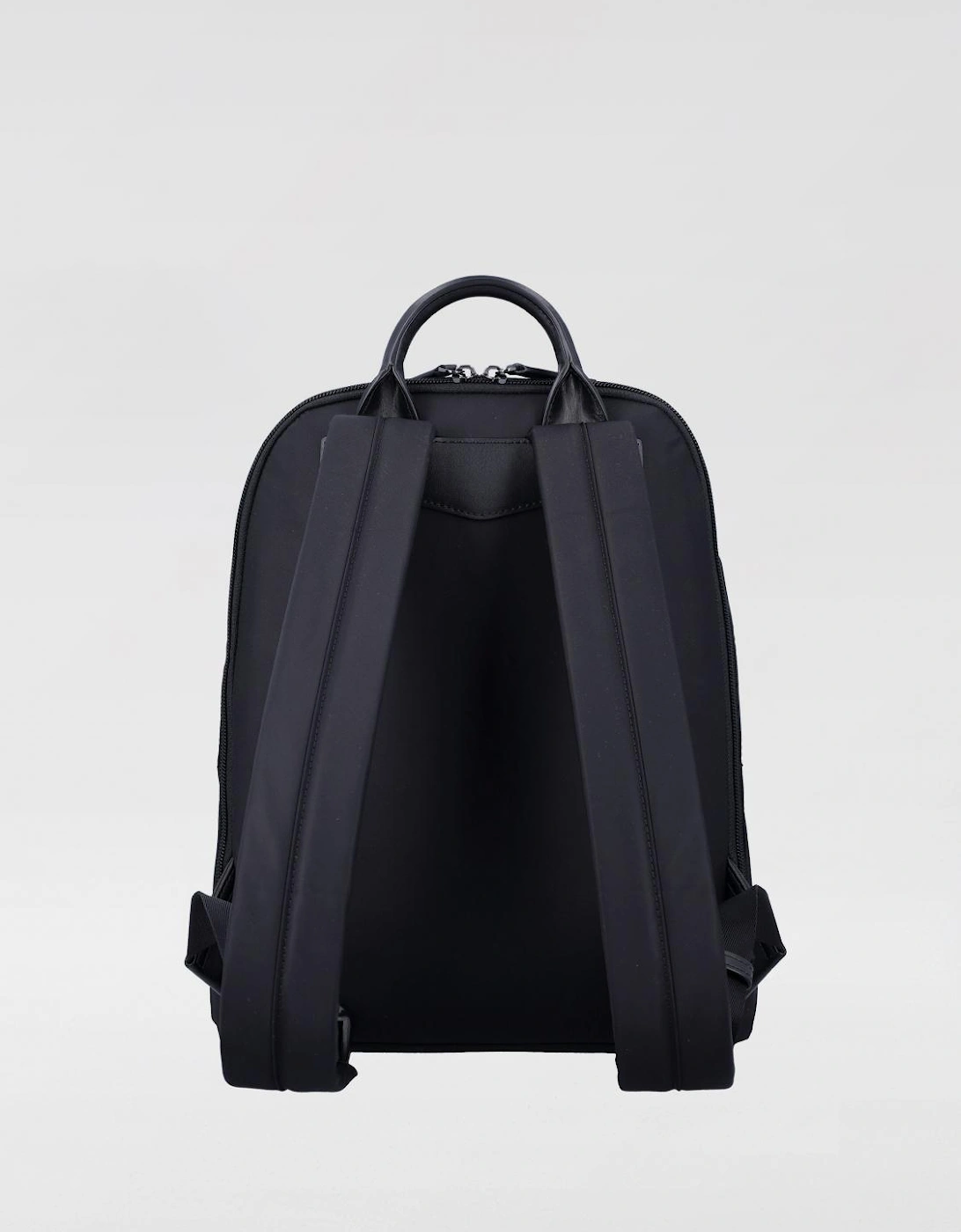Nylon Backpack with Leather Detail