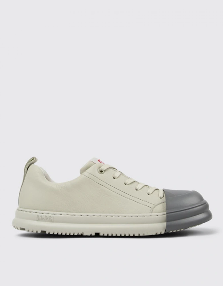 Low-Profile Leather Trainers with Lace-Up Closure and Durable Outsole for Everyday Wear