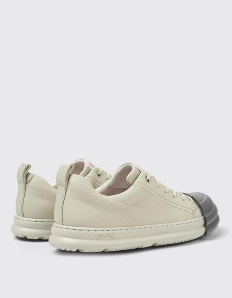 Low-Profile Leather Trainers with Lace-Up Closure and Durable Outsole for Everyday Wear
