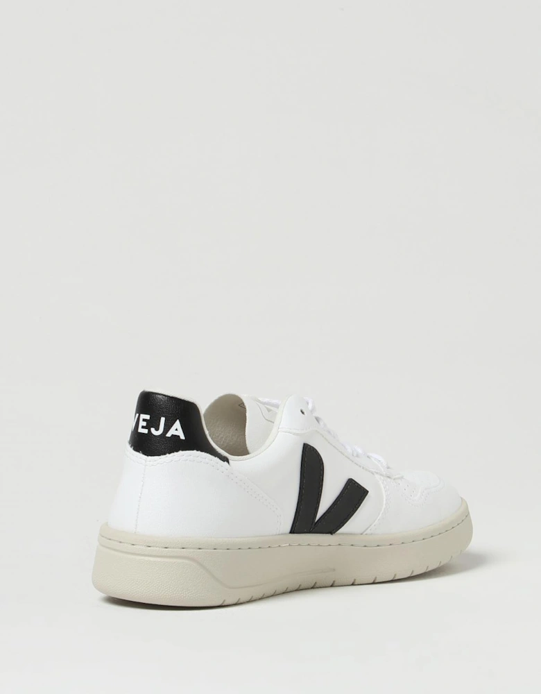 V10 WhiteBlack Leather Sneakers