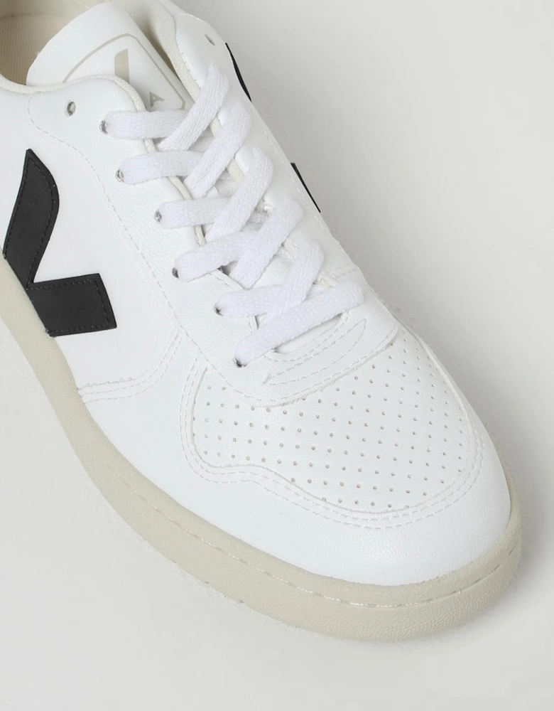 V10 WhiteBlack Leather Sneakers