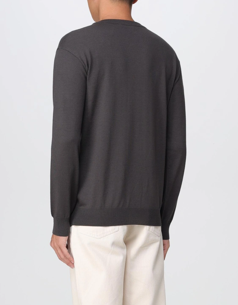 Merino Wool Crew Neck Teddy Bear Sweater