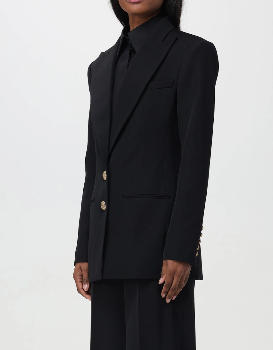 Tailored Blazer Structured Fit Gold Buttons