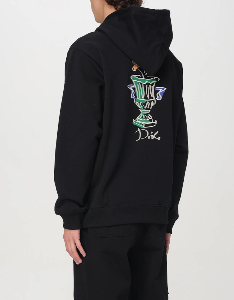 Hooded Sweatshirt Embroidered Graphic