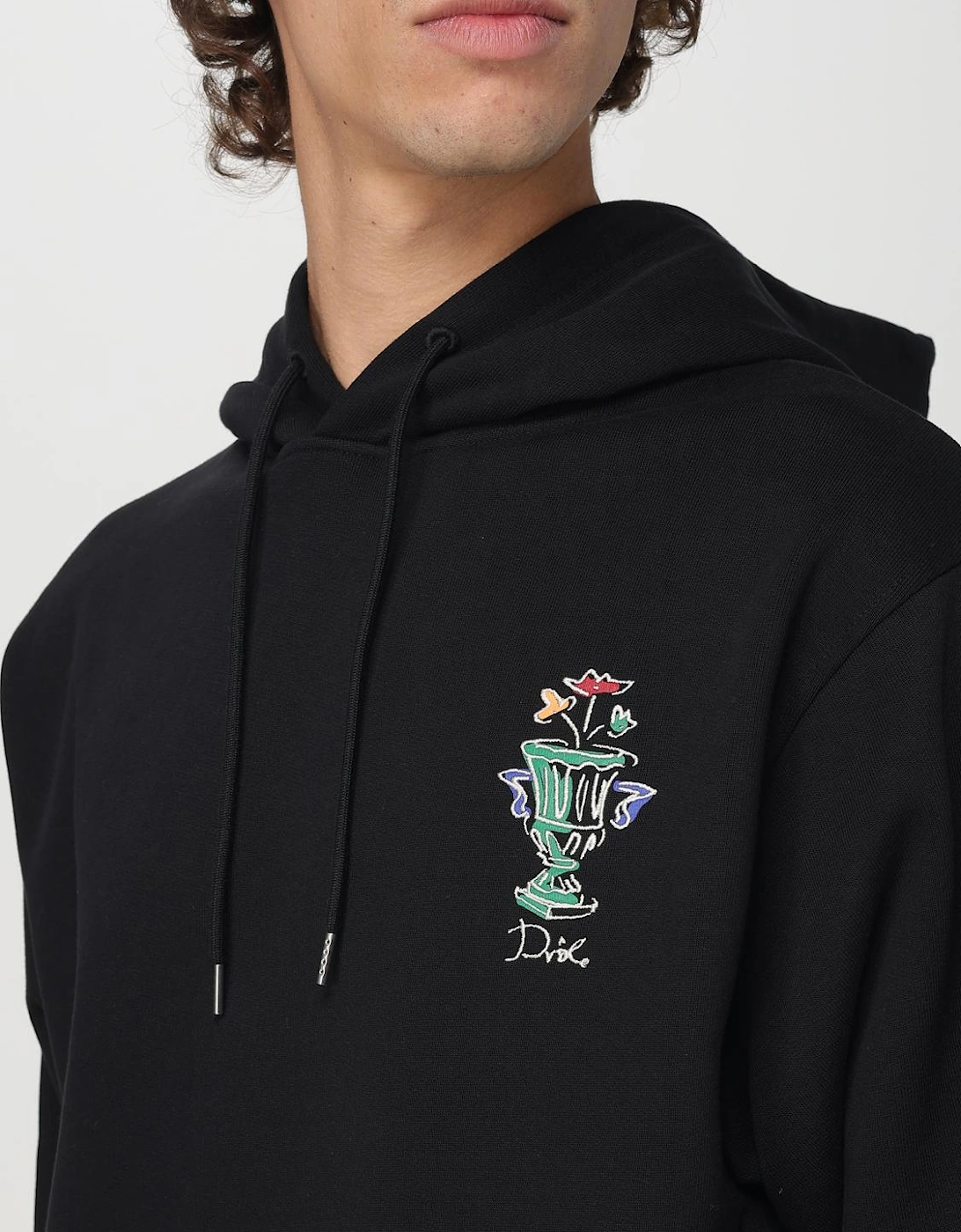 Hooded Sweatshirt Embroidered Graphic