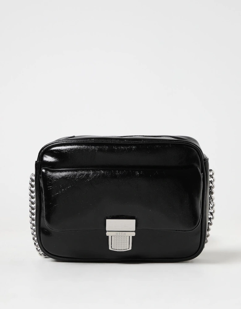 Chain Strap Leather Crossbody Bag
