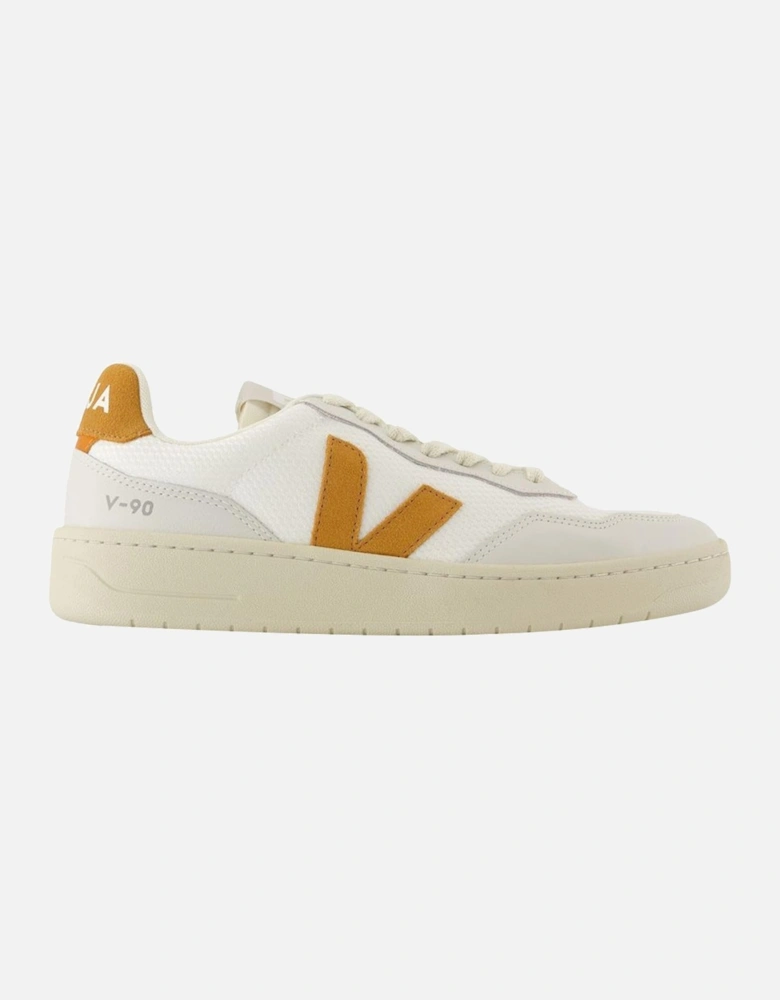 V-90 Nylon Fabric Sneakers with Top Laces