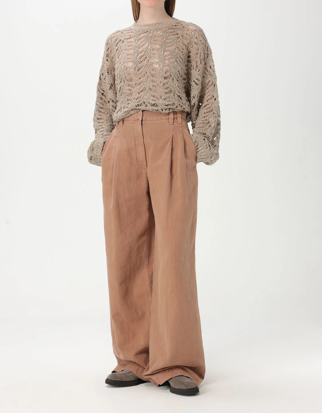 Wide Leg Pleated Pants