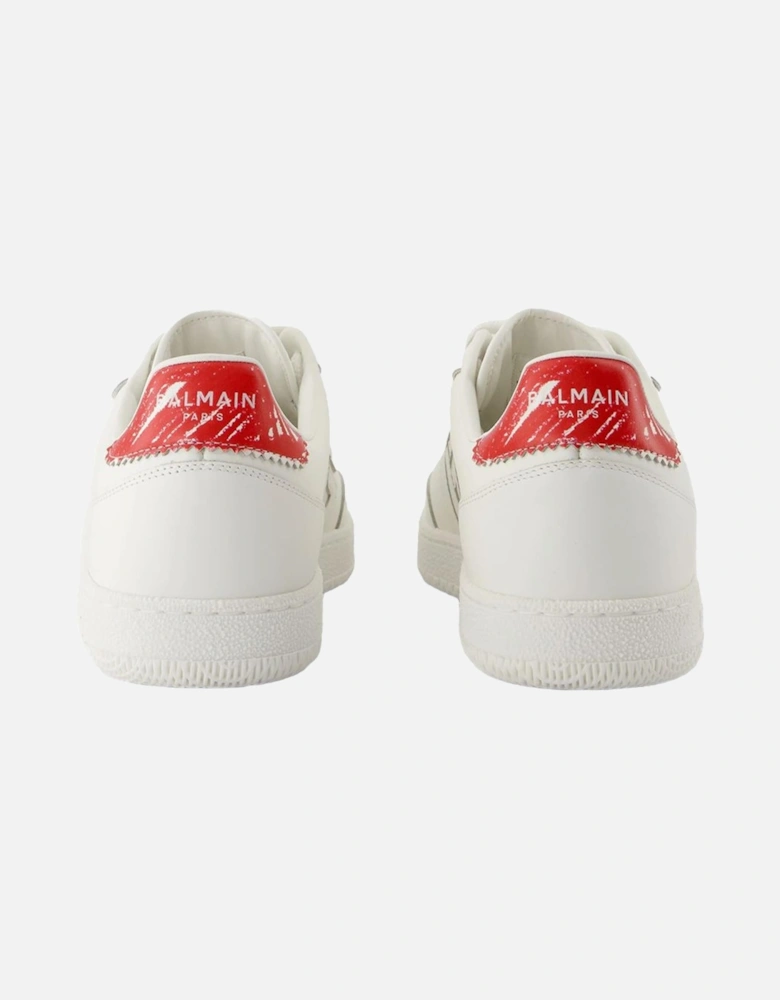 Calfskin Leather Sneakers with Smooth Finish