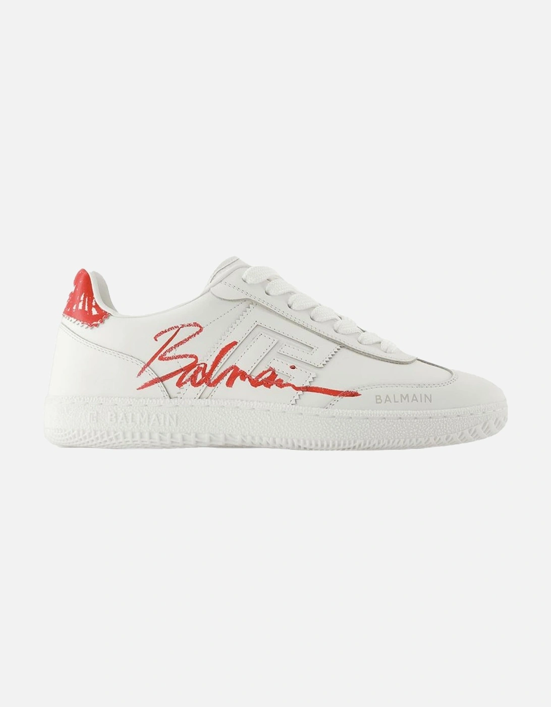 Calfskin Leather Sneakers with Smooth Finish, 4 of 3