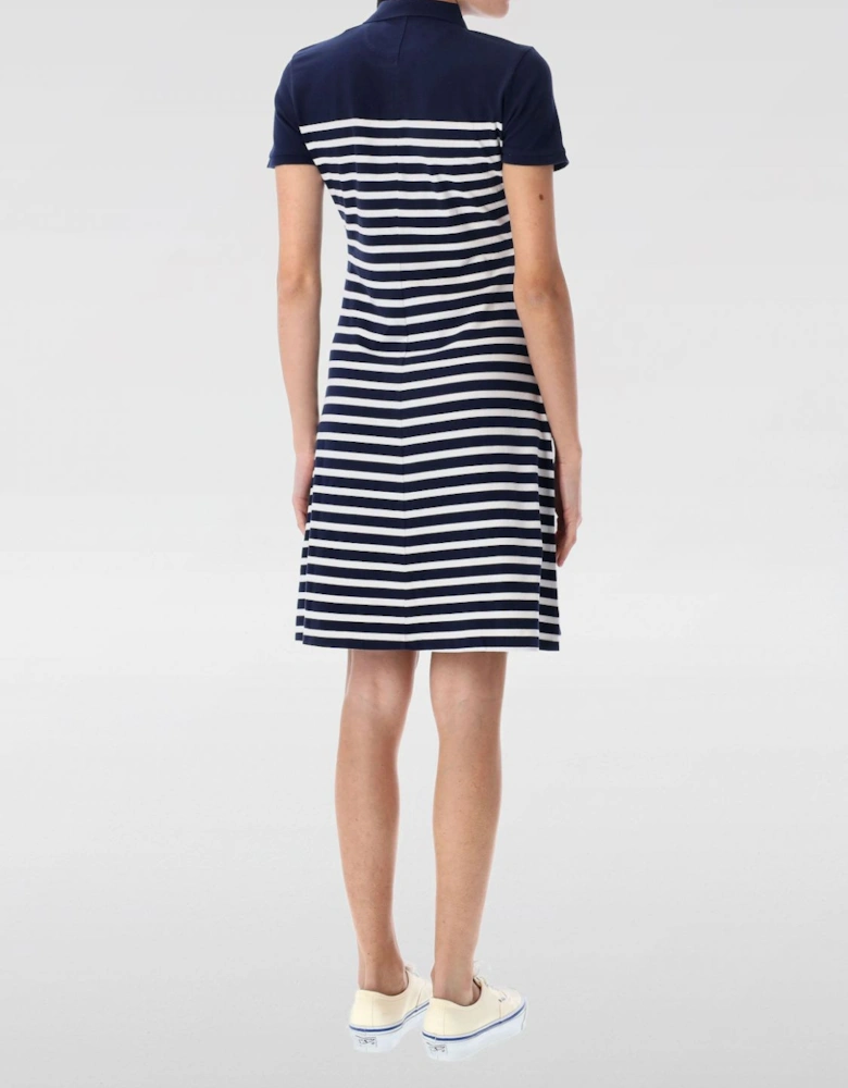 Striped Polo Dress Short Sleeves