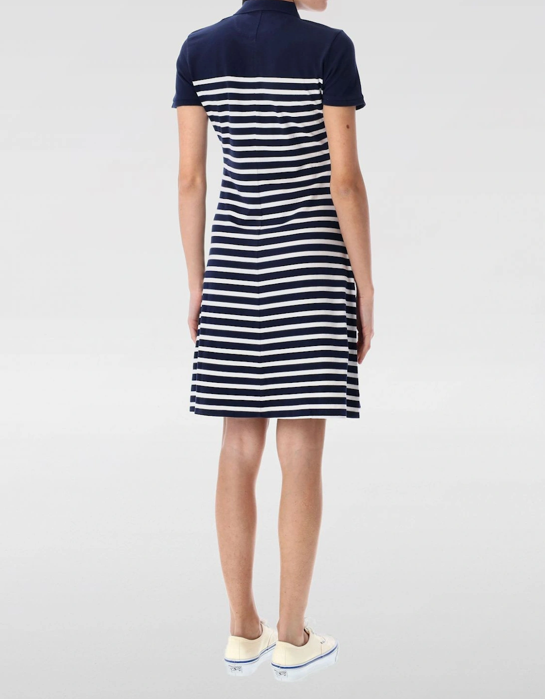 Striped Polo Dress Short Sleeves
