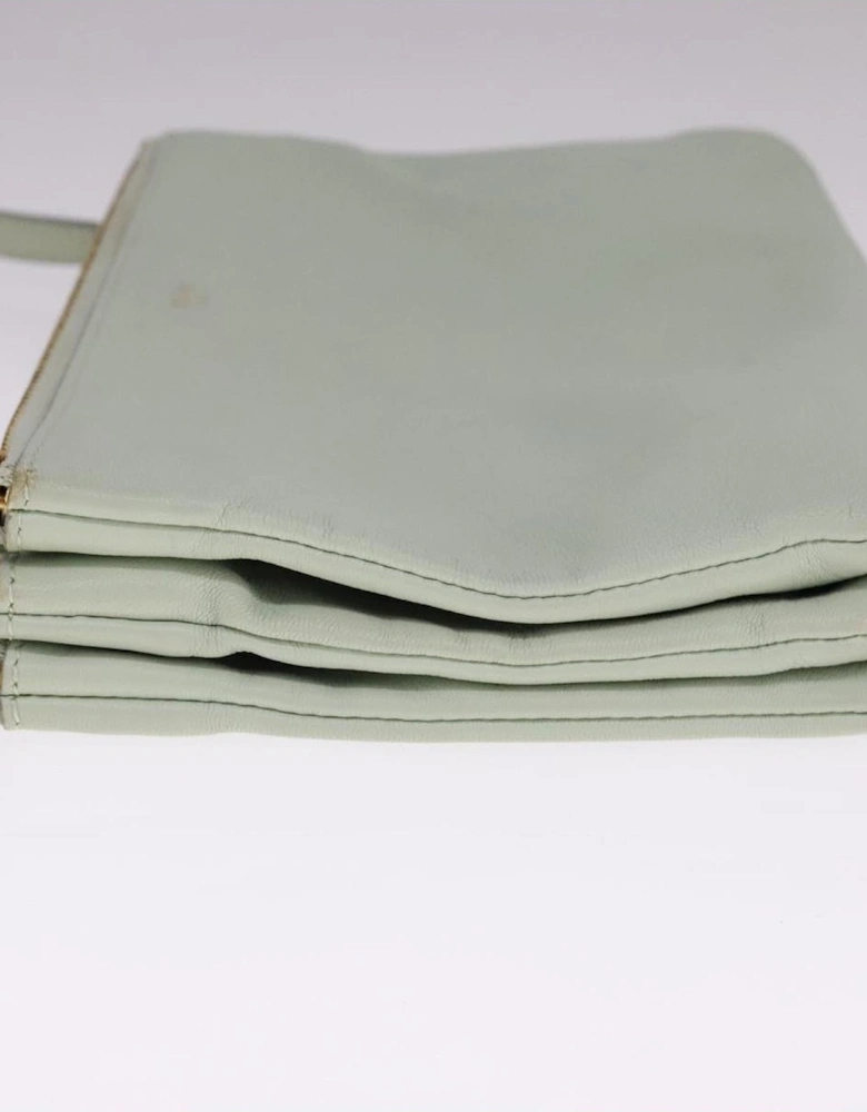 Leather Trio Shoulder Bag with Gold Accents