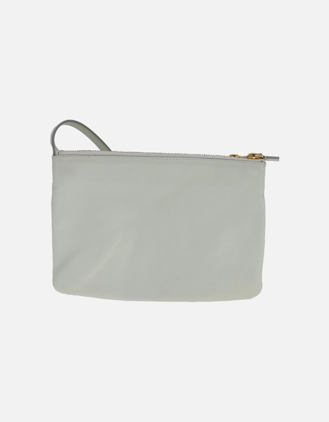 Leather Trio Shoulder Bag with Gold Accents