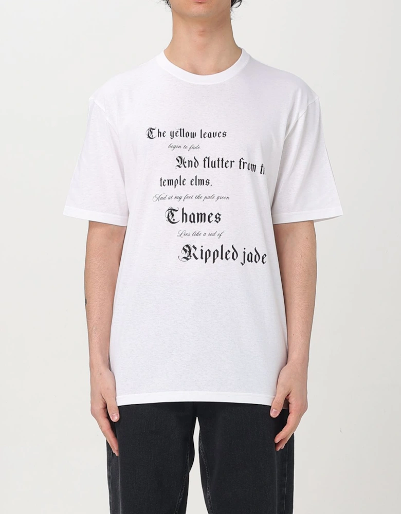 Poem Print Short Sleeve Tee
