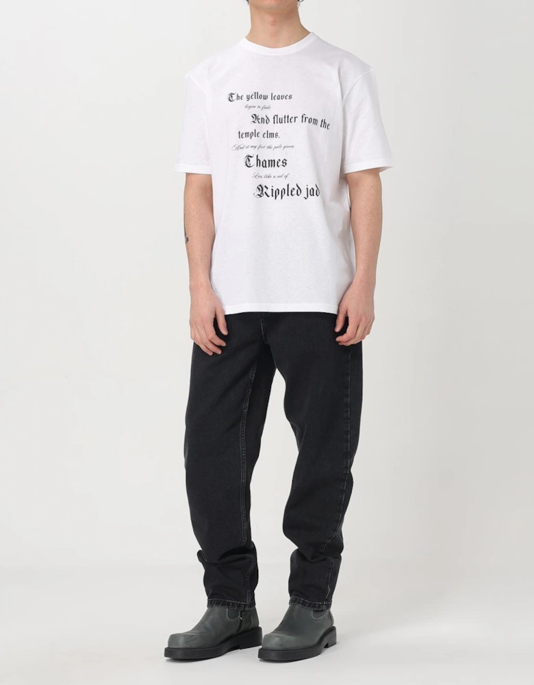 Poem Print Short Sleeve Tee