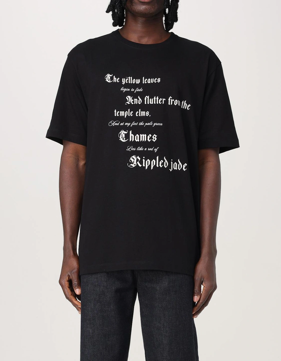 Poem Print Short Sleeve Tee