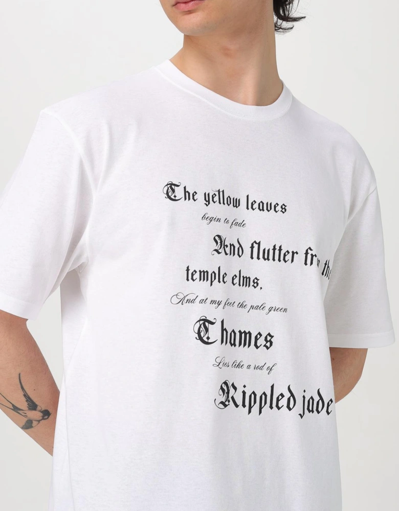 Poem Print Short Sleeve Tee