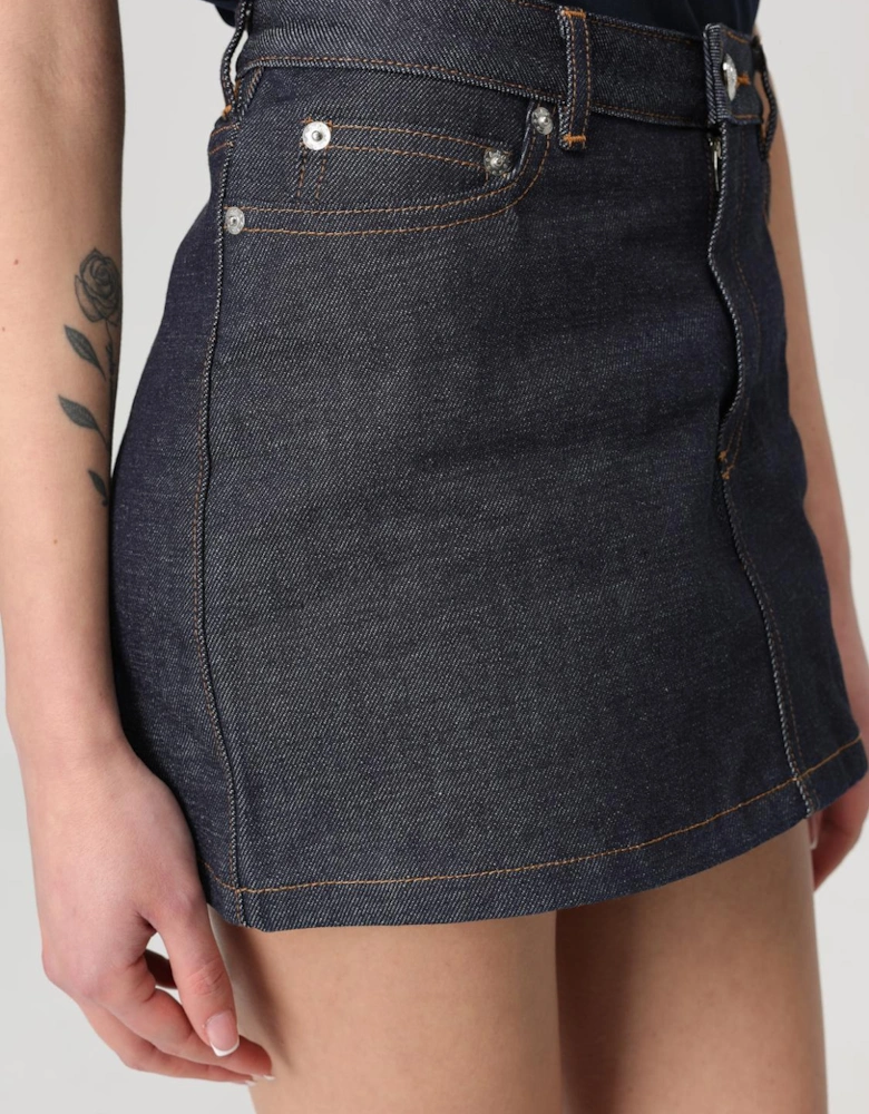 Denim Mini Skirt 5Pocket ALine