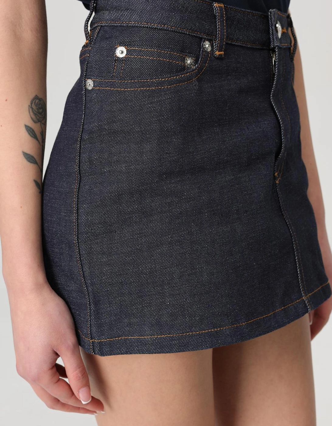 Denim Mini Skirt 5Pocket ALine