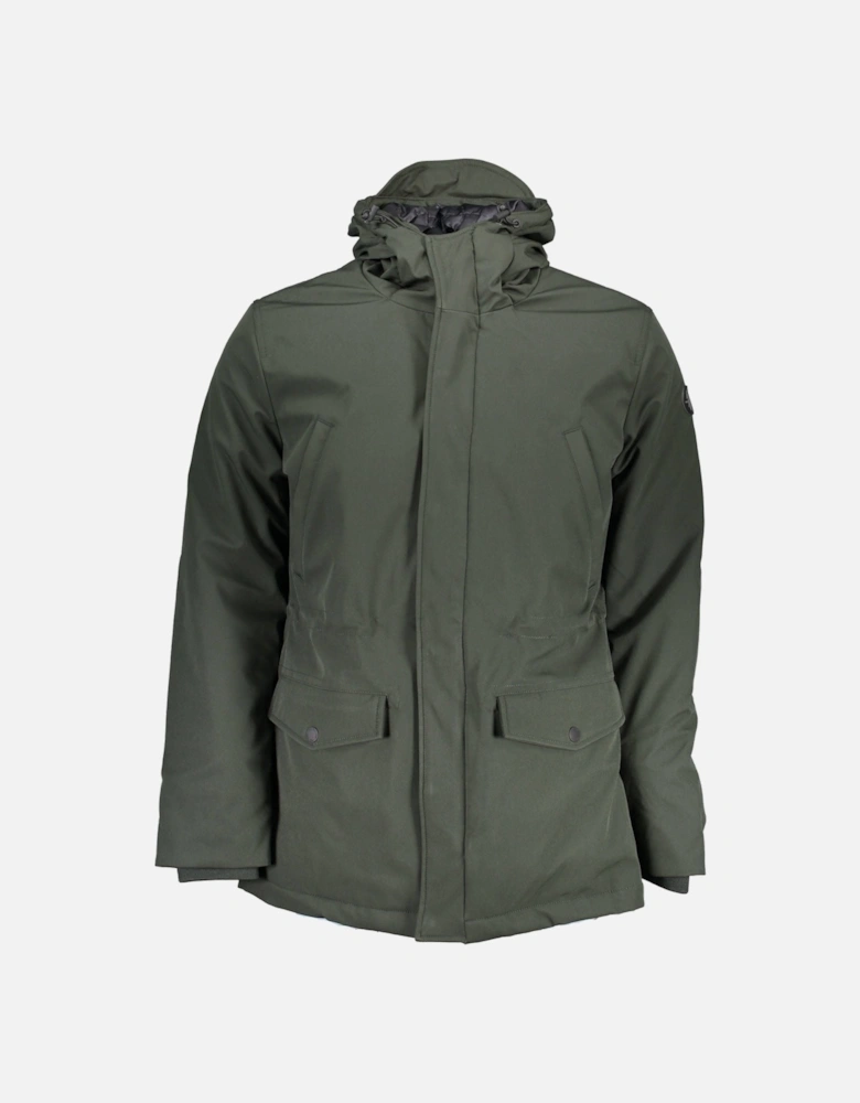 Polyester Jacket with Long Sleeves and Multiple Pockets