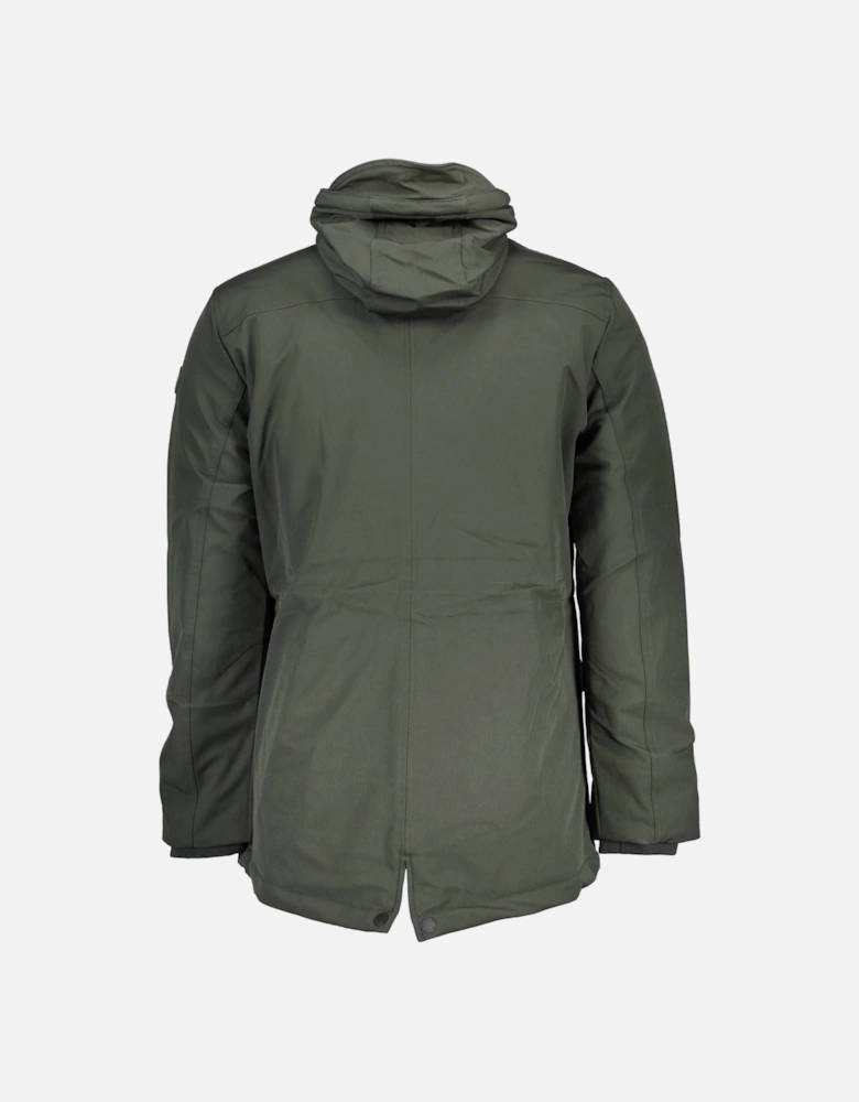 Polyester Jacket with Long Sleeves and Multiple Pockets