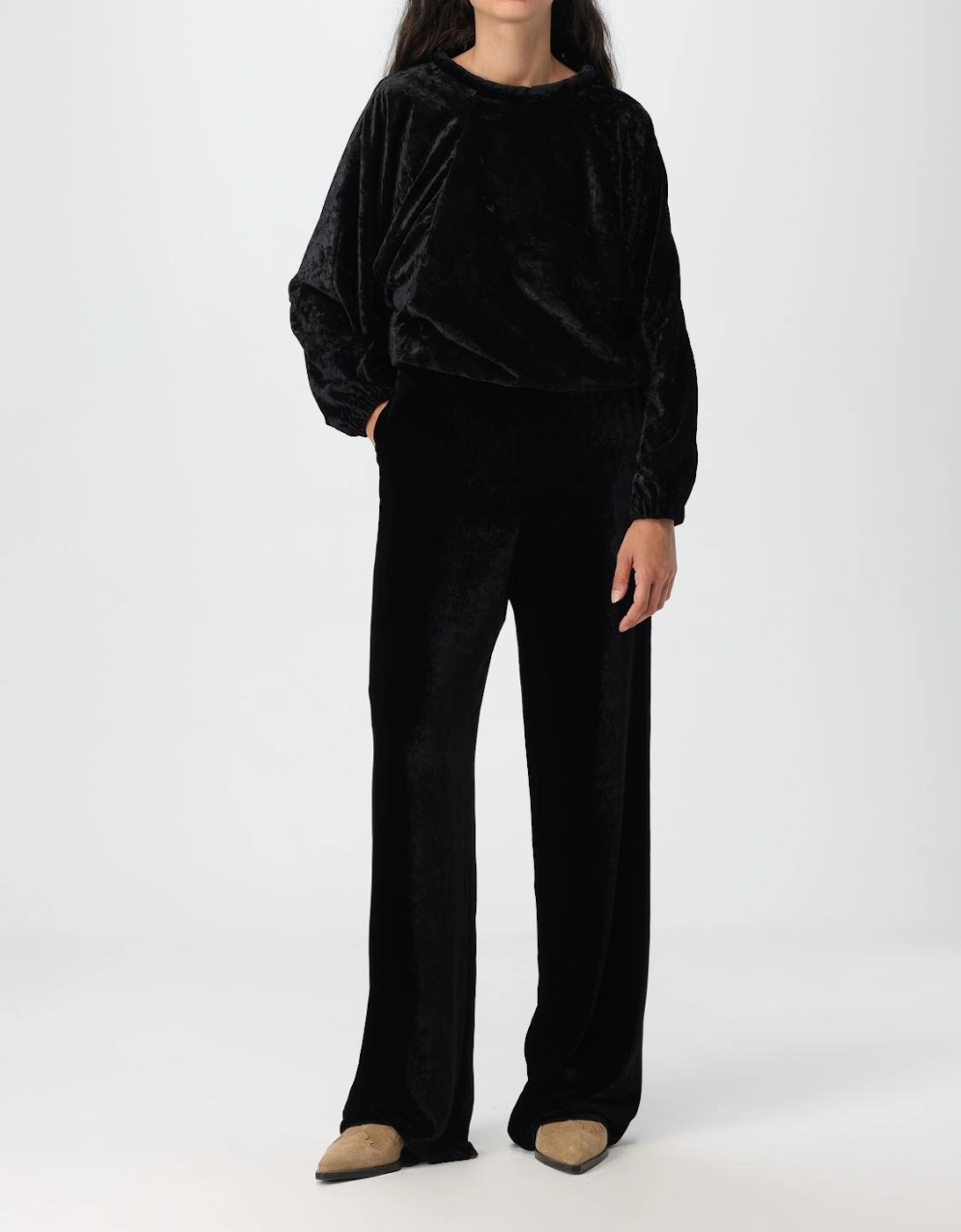 Velvet Wide Leg Pants
