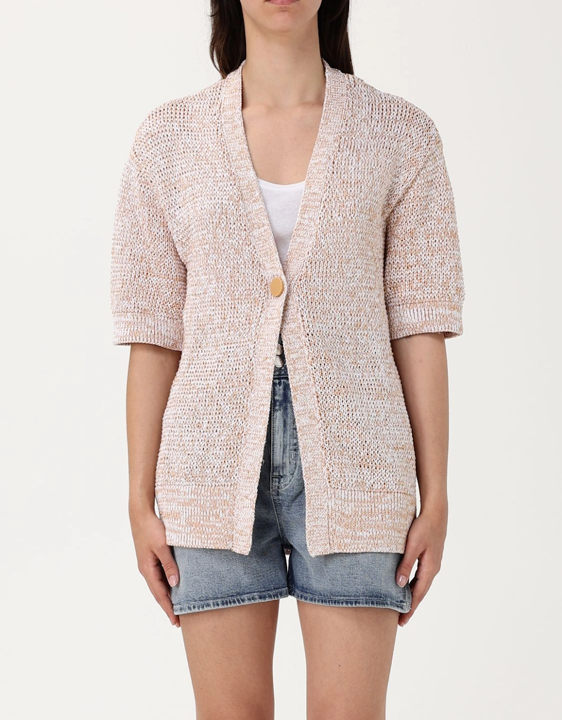 Knitted ShortSleeve Cardigan