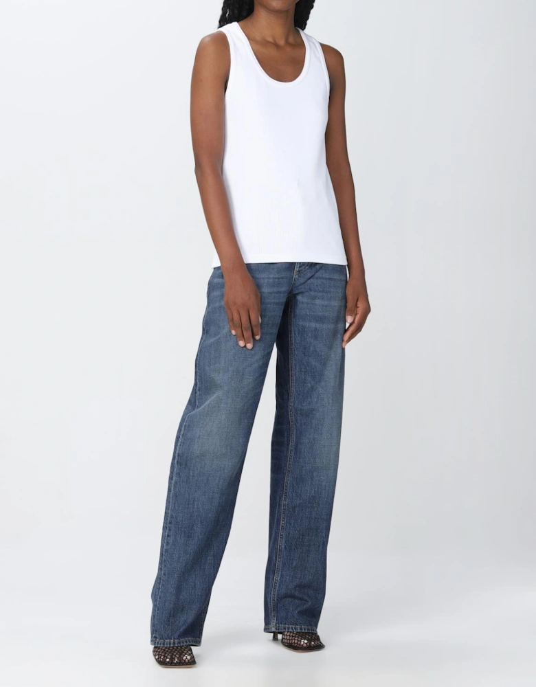 Ribbed Tank Top Sleeveless