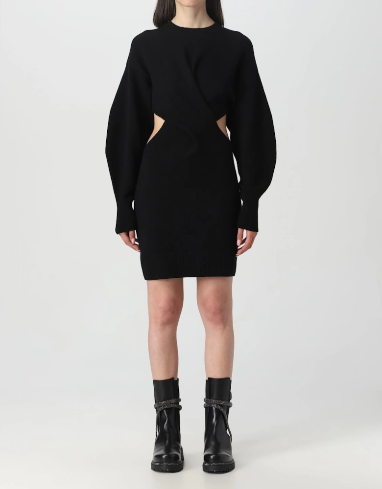 Cutout Twist Mini Knit Dress
