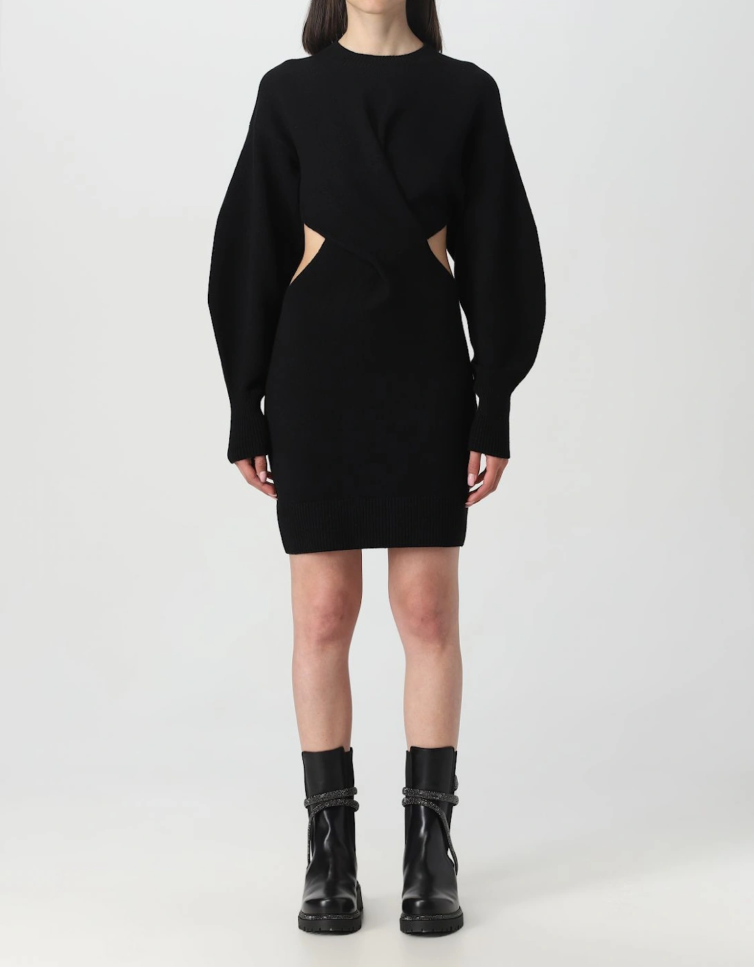 Cutout Twist Mini Knit Dress, 6 of 5
